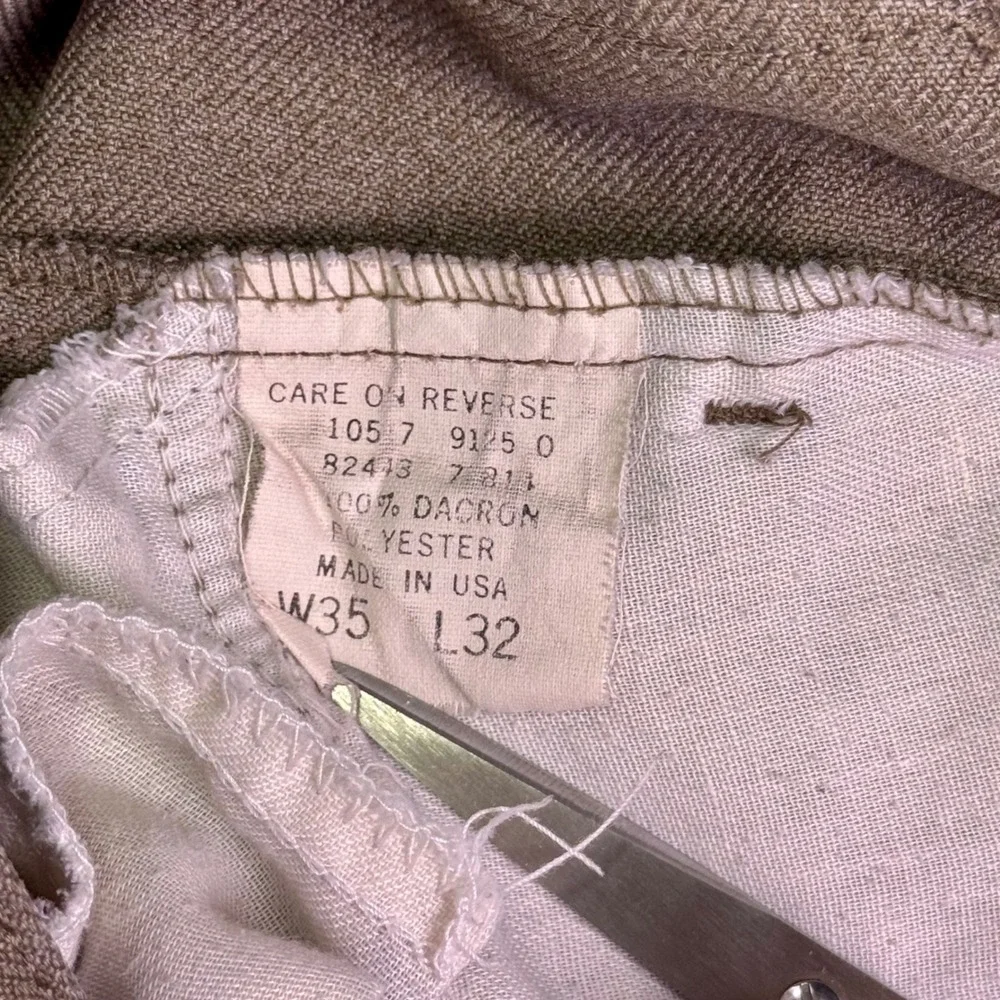 Vintage Levi's Gold Tab‎ Pants W35 L32 Brown Straight Leg Made in USA